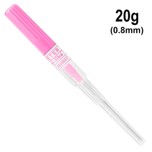 Катетор (канюля) для пірсингу 20G - рожевий - 0.8мм