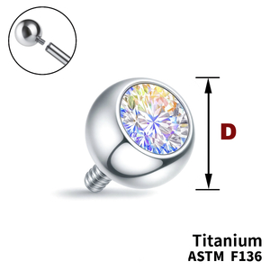 Кулька з кристалом&nbspAB, Зовні різьблення, ТИТАН