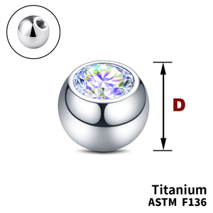 Кулька з кристалом&nbspAB, Усередині різьблення, ТИТАН